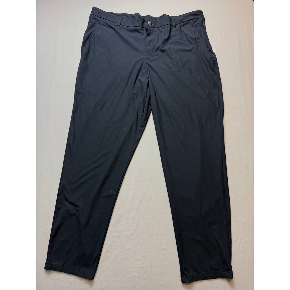 Mens‎ Reebok Performance Golf Pants 42x32 Black Stretch Athletic